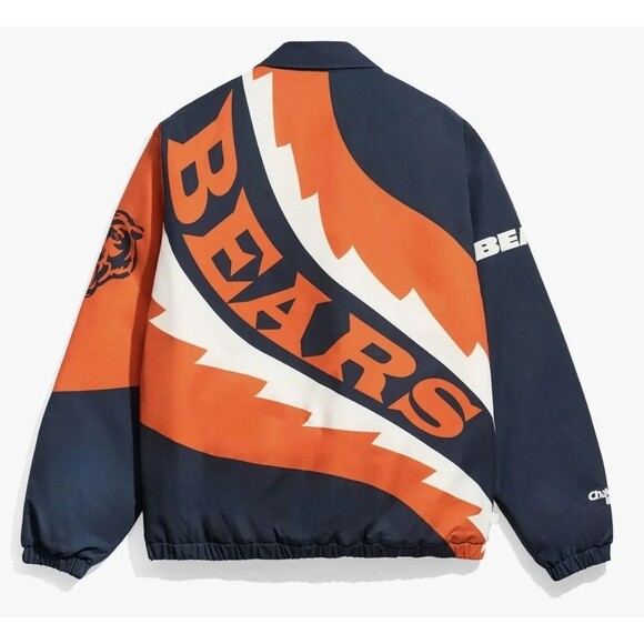 Chalk Line® ADULT MEDIUM Chicago Bears Saw Blade Quilted Puffer Jacket - Picture 5 of 6